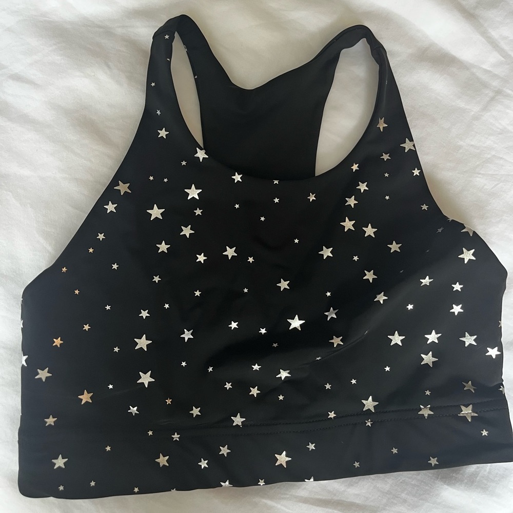 Star foil uplift sports bra